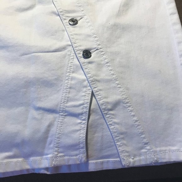INC Womens Asymmetrical Curvy Fit Denim Skirt NWT - Picture 4 of 6